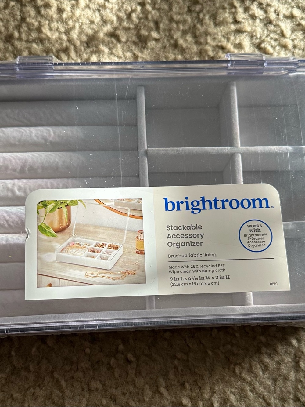 Brightroom Stackable Jewelry Organizer - Light Gray